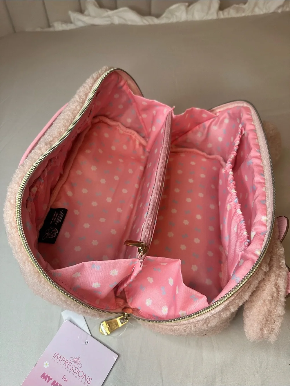 Kuromi and My Melody Travel Makeup Bags - Collab Sanrio x Impressions Vanity.